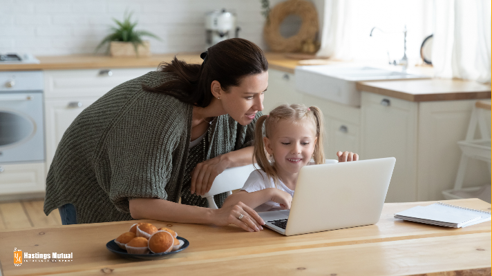 Stay safe outside and inside the house. Preventing online child identity theft