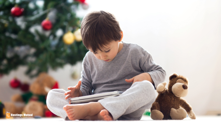 boy on a tablet