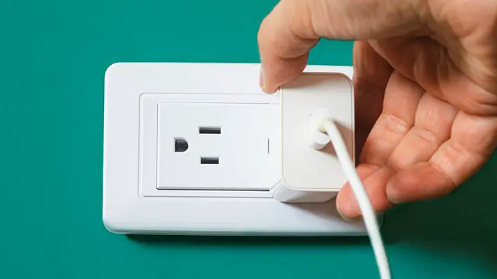 close up of an out let