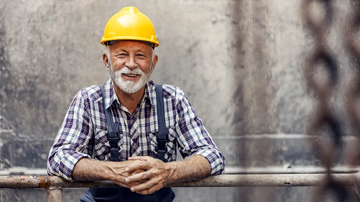older construction worker